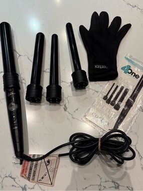 Cortex International 4-in-One Curling Wand Set